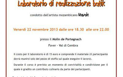 Il batik con Mavale – nuova edizione del laboratorio di batik