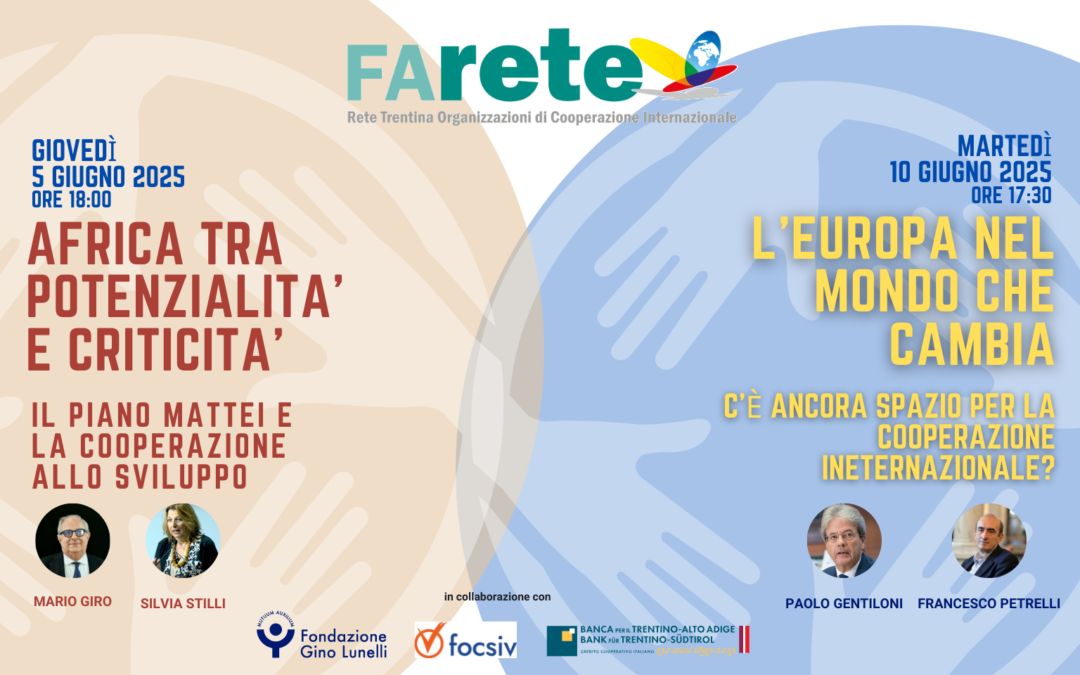 Africa e Europa, cooperazione e cambiamento: due eventi a giugno