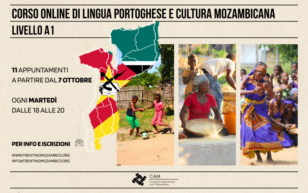 Corso online di lingua portoghese e cultura mozambicana – autunno 2025