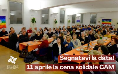 Sabato 11 aprile la cena solidale CAM 2026
