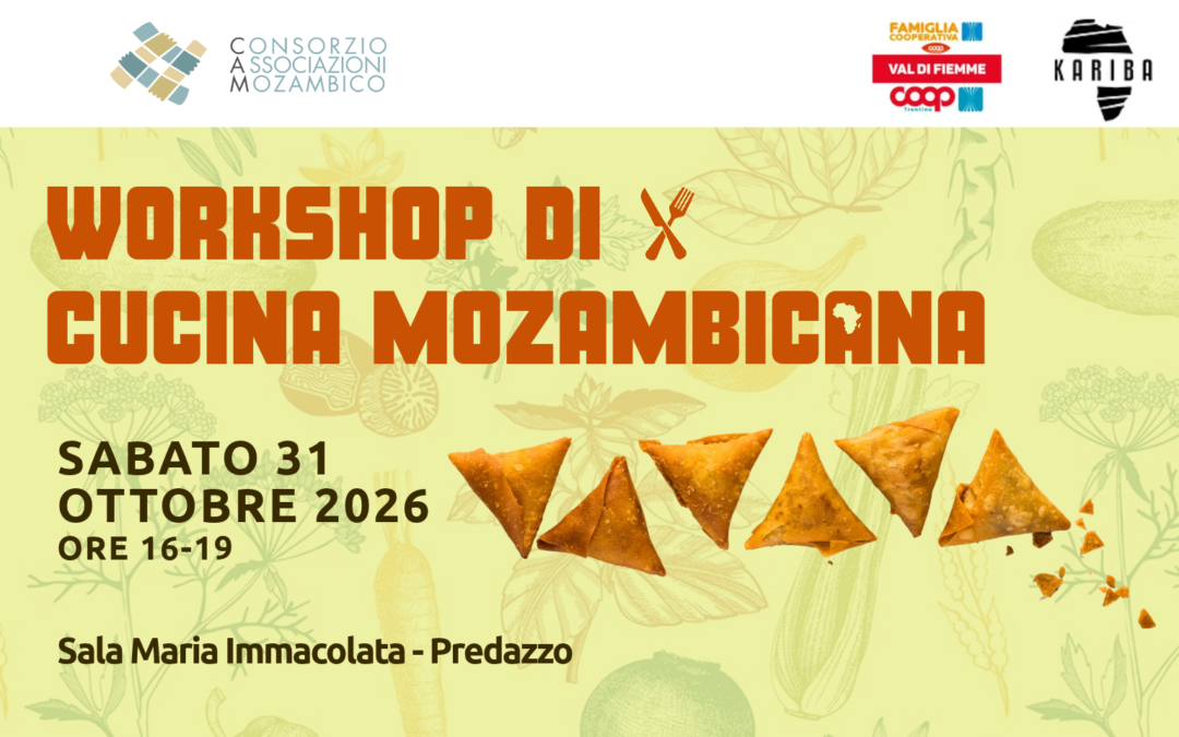 Impara a fare le Chamussas: cucina mozambicana e apericena solidale a Predazzo